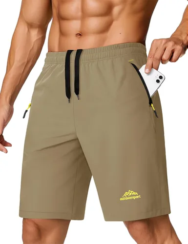 Miniatura 136 de TACVASEN Pantalones cortos deportivos para correr para hombre, 9 pulgadas, de secado rápido, pantalones cortos ligeros de verano, 3 bolsillos
