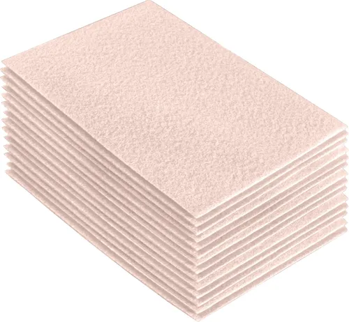 Miniatura 101 de FabricLA Hojas de fieltro acrílico para manualidades, cuadrados de fieltro precortados suaves de 4 x 4 pulgadas (3.9 in x 3.9 in), utiliza hojas