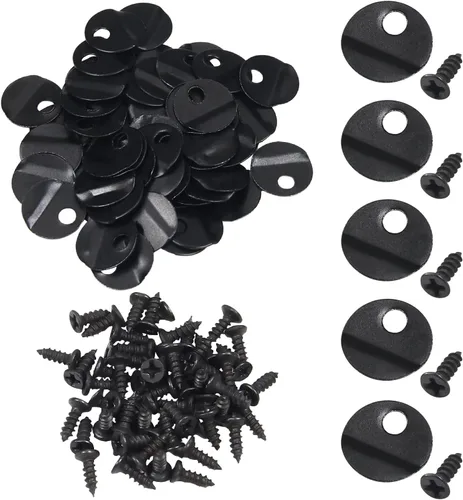 Miniatura 12 de MroMax 20 piezas de marcos de fotos, botones de giro, clips de plástico para marco de fotos con tornillos, piezas para colgar imágenes, fotos