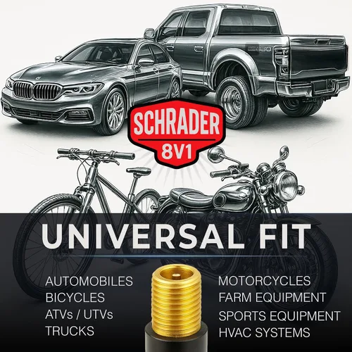 Miniatura 8 de SKÖG Chuck Mates Reach360 Extensión articulada de 7 pulgadas para infladores de neumáticos Adaptador F-NPT y Schrader de 1/4" Camiones