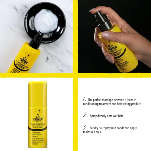 Miniatura 7 de Dr. PawPaw It Does It All 7 en 1 - Spray de protección contra el calor libre de crueldad animal para el cabello, protección contra el calor ideal
