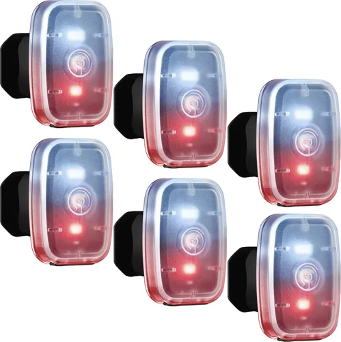 Miniatura 10 de Mudder Luces de Correr para Corredores Lámparas LED de Seguridad Recargables USB con Clip Estroboscópico Lámparas Traseras de Bicicleta con 5 Modos