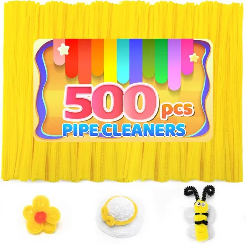 Miniatura 24 de Iooleem 200 piezas de limpiadores de tubería marrones, tallos de chenilla, limpiadores de tubería para manualidades, manualidades con limpiadores