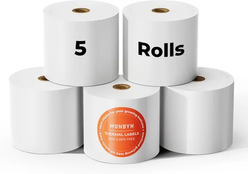 Miniatura 9 de MUNBYN Papel térmico de 3 1/8 x 230 pies, 10 rollos de papel de recibo compatibles con Star Micronics TSP100 TSP143 Epson impresora de recibos