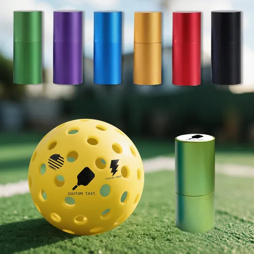 Pickleball - Sello de bola personalizado, 5 colores de tinta y 25 diseños, nombre y patrón personalizados, perfecto para accesorios de marcado de