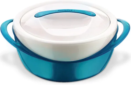 Miniatura 9 de Pinnacle Cazuela grande aislada con tapa 3.6 qt. Elegante calentador/enfriador de alimentos en olla caliente - Tazón térmico para servir Rojo