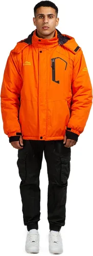 Miniatura 6 de CorBuyit Chaqueta de esquí con capucha para hombre, abrigo impermeable de nieve