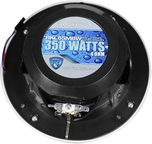 Miniatura 7 de Rockville Pair RKL65MBW - Altavoces marinos de 2 vías de 6.5 pulgadas con luces LED 4-Ohm, 350W Peak/85W RMS per Speaker, 35-20kHz Range, 90dB