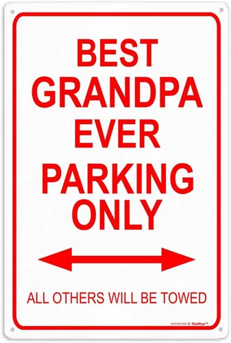 Miniatura 5 de Letrero decorativo de metal con texto en inglés «Best Dad Ever» («Best Dad Ever»)