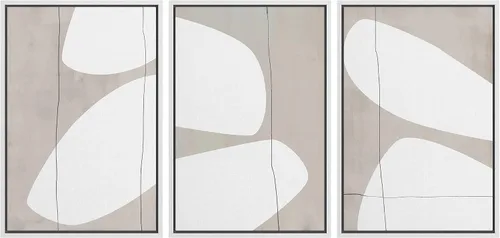 Miniatura 69 de SIGNFORD Impresión en Lienzo Enmarcado Conjunto de Arte de Pared Arte Abstracto Terroso en Tonos Marrón Profundo y Beige Arte Moderno Decorativo