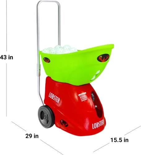 Miniatura 2 de Lobster Sports Pickleball Machine – Full-Featured – Adjustable Topspin, Backspin, & Lobs, Random Oscillation, Ball Speed (20-60MPH), Lightweight &