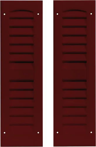 Miniatura 10 de Persianas de cobertizo con listones de 6 pulgadas de ancho x 21 pulgadas de alto, color azul Bedford para cobertizos, casas de juegos y gallineros