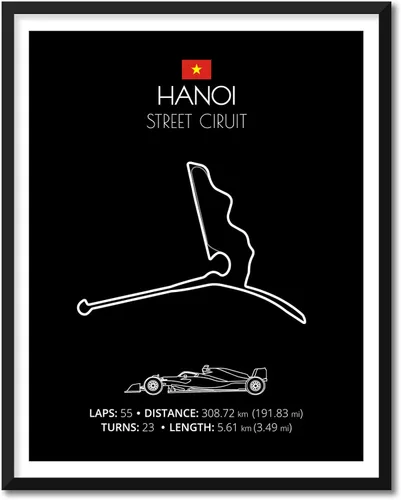 Miniatura 47 de Custom Car Posters Póster hecho a mano compatible con Autodromo Enzo e Dino Ferrari (Imola, Italia), póster de pista de carreras diseñado