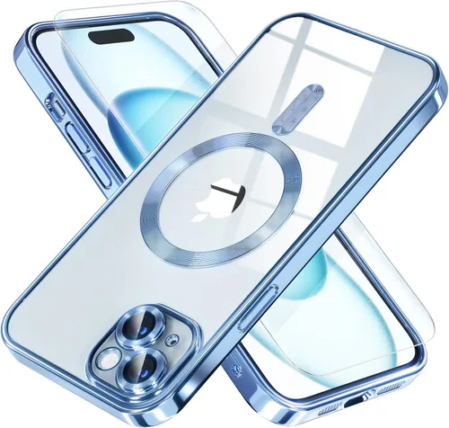 Miniatura 96 de Misea Funda magnética para iPhone 14 compatible con MagSafe [nunca amarillenta] [protección contra caídas de grado militar] protector completo