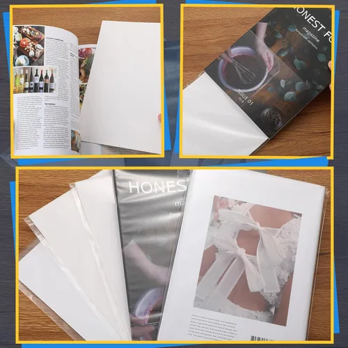 Miniatura 4 de Epakh Juego de 120 fundas y tableros de cómics reutilizables transparentes de 7.25 x 10.5 pulgadas con tableros de respaldo para almacenamiento