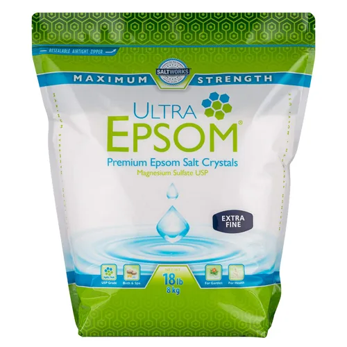 Miniatura 10 de SaltWorks Ultra Epsom - Sal de baño premium, grano medio, bolsa de 2 libras