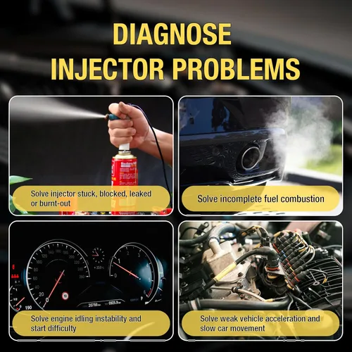 Miniatura 3 de All-sun comprobador para inyector de combustible, auto diagnóstico, 4 modos de pluse 12 V
