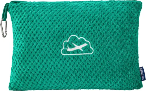 Miniatura 19 de BEDELITE Manta de viaje con bolsa, manta de forro polar jacquard ultrasuave con funda para equipaje y clip para mochila, manta de avión, esencial