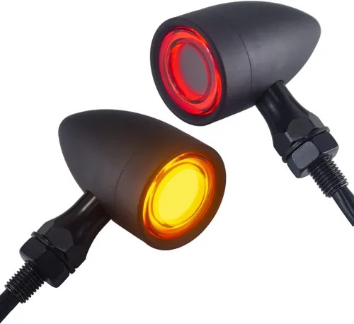Miniatura 25 de FATECIM 2X Luces Traseras LED para Motocicleta, Señales de Giro, Luces de Marcha, Luz de Freno, Señal de Giro Trasera, Indicador de Señal de Giro