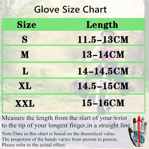 Miniatura 5 de Kids Bike Gloves Boys Girls Gel Padded Full FingerHalf Finger Road Riding Mountain Bicycle Non-Slip Cycling Glove for Youth Junior Children Ages 2-11