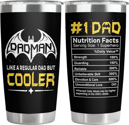 Miniatura 18 de 34HD Regalos para el Día del Padre de parte de su hija, vaso de viaje aislado de dinosaurio Dadasaurus, vaso de 20 onzas, divertido regalo de Vaso
