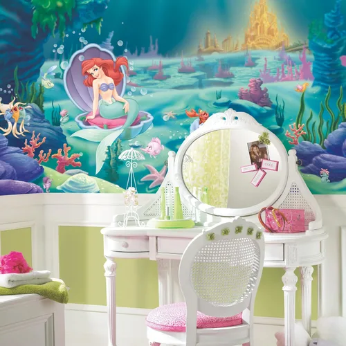 Miniatura 2 de RoomMates, JL1224M - Mural de pared con diseño de sirenas de los príncipes de Disney