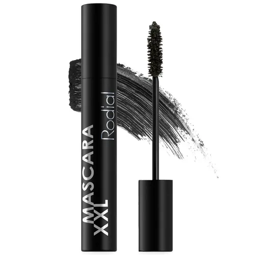 Rodial Mascara XXL - Black 0.4 fl oz, máscara de pestañas de volumen supercargado, fórmula de larga duración y sin aglomeración, rímel negro de alto