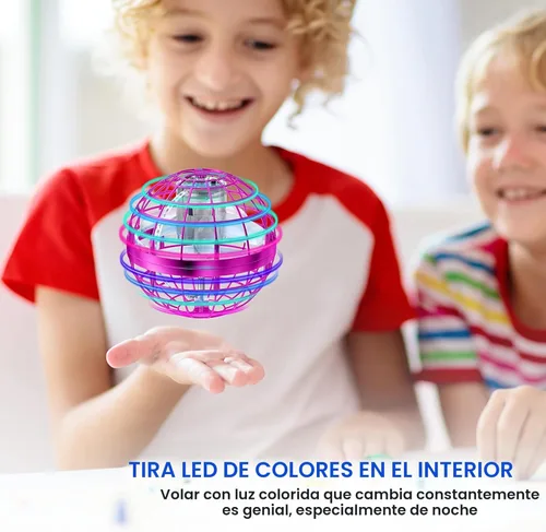 Miniatura 4 de AMERFIST Juguete de Bola de Orbe Volador 2025, Globo Cósmico Boomerang Bola Flotante Fidget Spinner Galáctico, Órbita de Dron de Mano, Juguetes Rosa