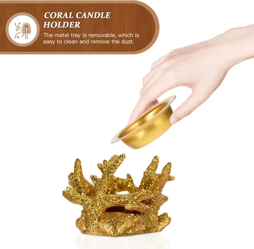 Miniatura 2 de Beavorty Sostenedor de vela artesanal de resina de quemador de incienso de estilo mediterráneo para decoración costera