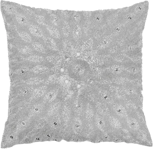 Miniatura 17 de Lightnpro - Funda de almohada hecha a mano con cuentas doradas, 12 x 12 pulgadas, elegante funda de cojín decorativo de acento para sofá, sillón