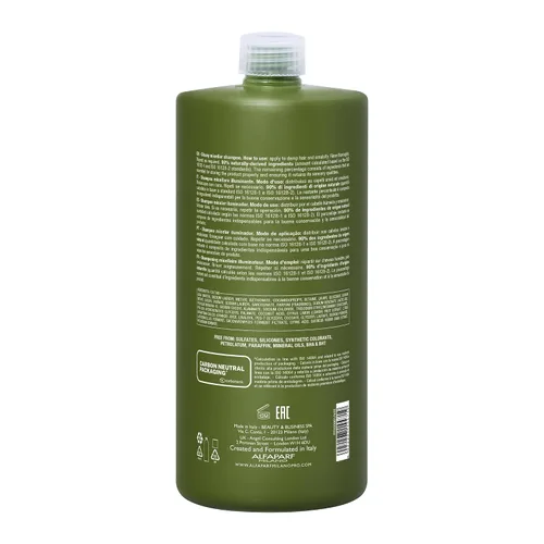 Miniatura 2 de ALFAPARF MILANO Benvoleo - Champú micelar brillante para cabello opaco - Cuidado del cabello limpio, vegano y sostenible - Champú sin sulfato