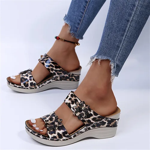 Miniatura 5 de Ladmiple - Sandalias ortopédicas planas y cómodas para mujer, con soporte de arco, sandalias ortopédicas de verano, lindas sandalias para caminar