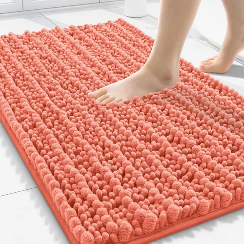 Miniatura 226 de Smiry Alfombras de Baño 24x16 pulgadas, Alfombras de Baño de Chenilla Extra Suaves y Absorbentes, Respaldo de Goma Antideslizante, Lavable a Máquina