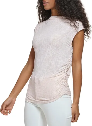 Miniatura 2 de Calvin Klein Women's Angle Hem Printed Sleeveless Matte Jersey Blouse