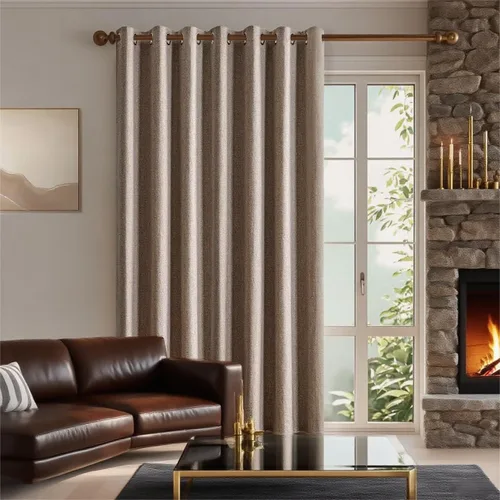 Miniatura 74 de IGEMAEVE Cortinas 100% opacas de 108 pulgadas de largo para dormitorio, juego de 2 paneles de cortinas opacas con bolsillo para barra y pestaña