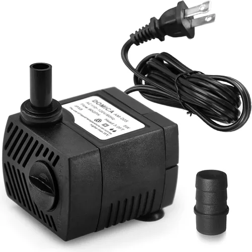 Mini bomba sumergible de 90 GPH, bomba de fuente pequeña (5 W 350 L/H) para fuente de agua, acuarios, pecera, fuente de mesa, fuente para mascotas,
