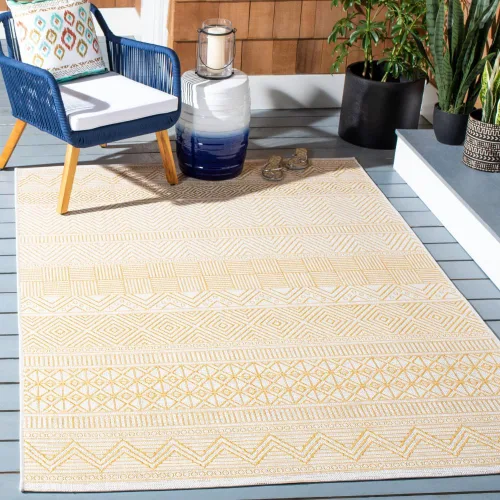 Miniatura 16 de SAFAVIEH Alfombra lavable para exteriores, colección Courtyard de 2.3 x 16 pies, color negro y gris, no desprende pelusa y de fácil limpieza, ideal
