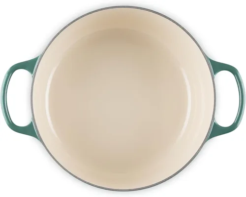 Miniatura 3 de Le Creuset Horno holandés redondo Signature de hierro fundido esmaltado, 4.5 cuartos de galón., Artichaut