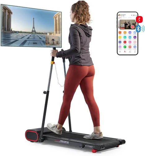 Miniatura 7 de Sunny Health & Fitness Smart Slim Treadmill, Under Desk/Office, Walking Pad with Optional SunnyFit® App Enhanced Connectivity Gris oscuro