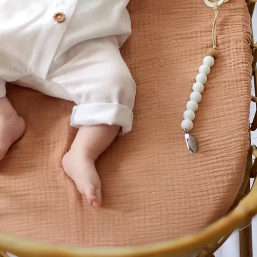 Miniatura 8 de lulumoon Sábanas de Moisés de Muselina para Bebé: Sábanas de Moisés de Algodón Neutras para Niños y Niñas - Ajustadas para Óvalo, Rectángulo o Reloj