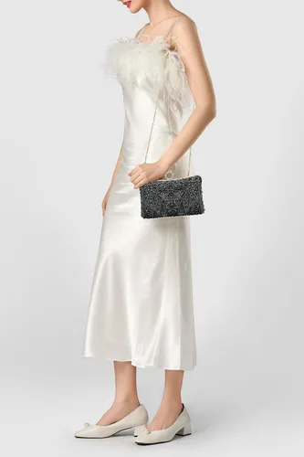 Miniatura 5 de BABEYOND Bolsos de mano de noche para mujer, accesorios vintage para bolso de noche para mujer, Gatsby de los años 20 con cuentas de lentejuelas