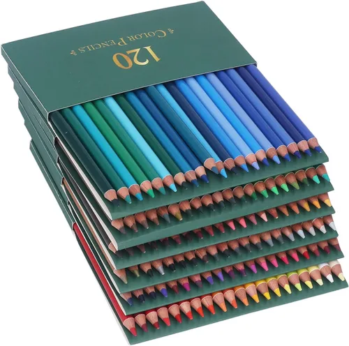 Suministros de arte, 120 lápices de colores, lápices de colores para artistas, lápices de dibujo de arte numerados profesionales, lápices de colores