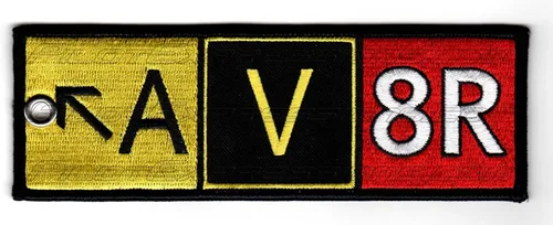Miniatura 3 de AV8R Taxiway Sign Etiqueta de equipaje bordada