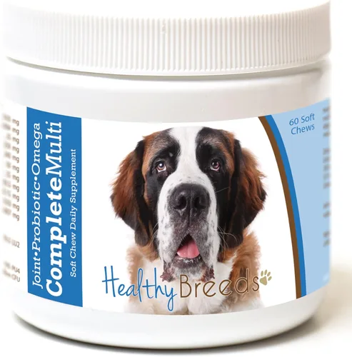 Miniatura 385 de Healthy Breeds Pug todo en uno multivitamínico suave masticable 60