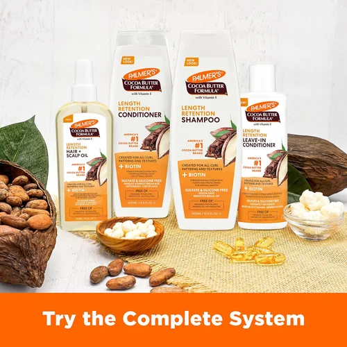 Miniatura 10 de Palmer's Acondicionador de retención de longitud de manteca de cacao y biotina, 13.5 onzas