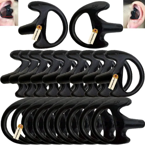 Miniatura 11 de Lsgoodcare - Molde de oído de repuesto para radio bidireccional para tubo de bobina acústica, color negro, por Lsgoodcare