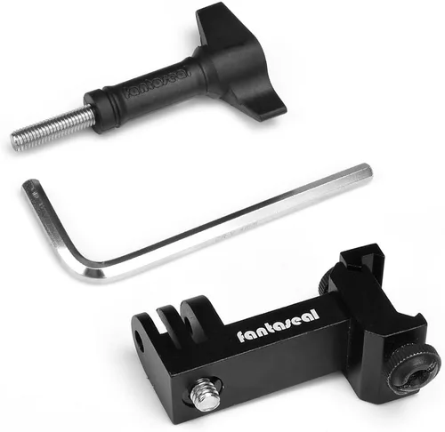 Miniatura 7 de Aleación de aluminio de alta precisión universal 2 en 1 pistola de cámara de acción Ballesta Picatinny Rail Clamp Mount Adaptador para Airsoft Caza