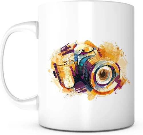 Taza de cerámica blanca de 11 onzas, regalos únicos para hombres o mujeres, para él o ella, idea de regalo para fotógrafos, mamá, papá, niños, hijo,