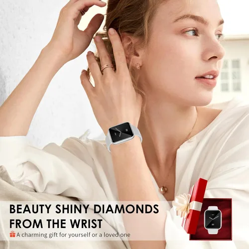 Miniatura 7 de Smart Watch for Women, 1.75" AMOLED Fitness Tracker for Android iOS, Answer/Make Call with Heart Rate Sleep Monitor 130+ Sports Mode, IP68 Gray Band