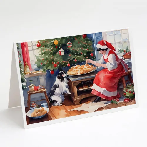 Miniatura 86 de Caroline's Treasures DAC3884GCA7P Paquete de 8 tarjetas en blanco de Navidad con galletas de husky siberiano Tarjetas de felicitación con sobres